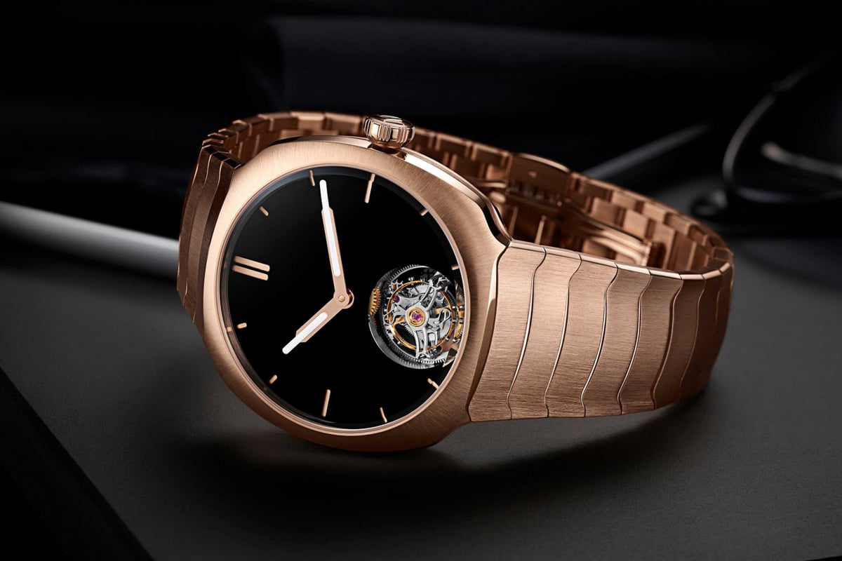 H. Moser & Cie Streamliner Tourbillon: Matrix Green Masterpiece - Product Image