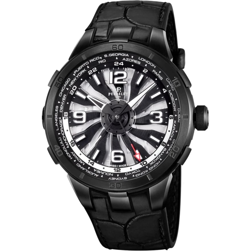 Kinetic Luxury: The Perrelet Turbine GMT Worldtimer Review - Product Image