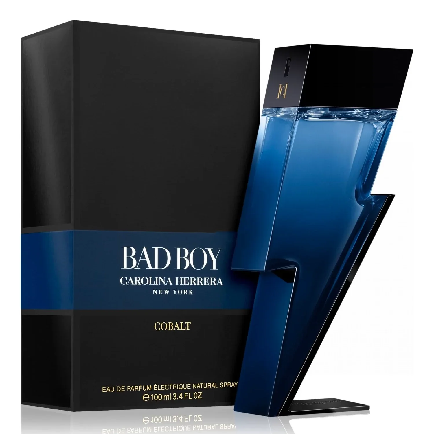 The Electrifying Resonance of Modern Masculinity: A Deep Dive into Carolina Herrera Bad Boy Cobalt Parfum Electrique