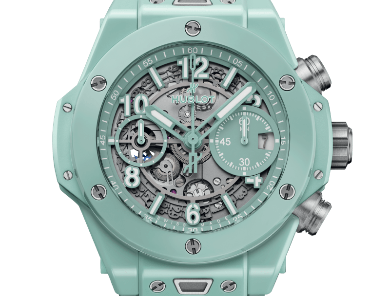 Hublot Big Bang UNICO Mint Green Ceramic Chronograph Review - Product Image