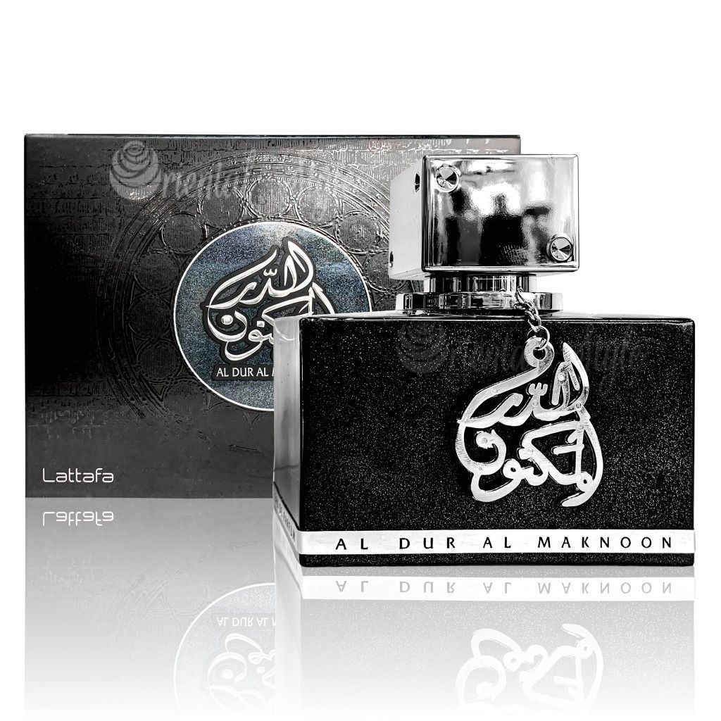 Al Dur Al Maknoon Silver by Lattafa: A Luxurious Leather Fragrance - Product Image